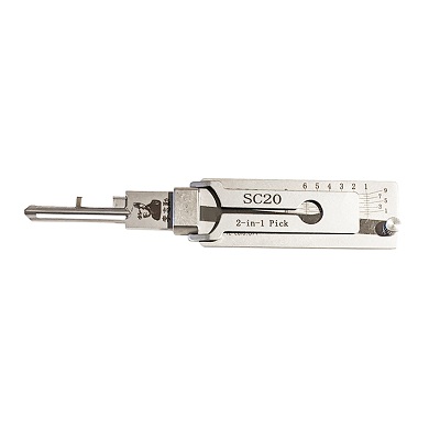 Lishi SC20 2-In-1 Pick And Decoder Tool For Schlage L Keyway